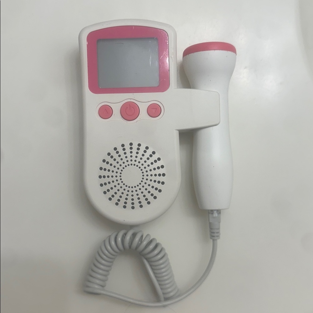 White and Pink Baby Monitor